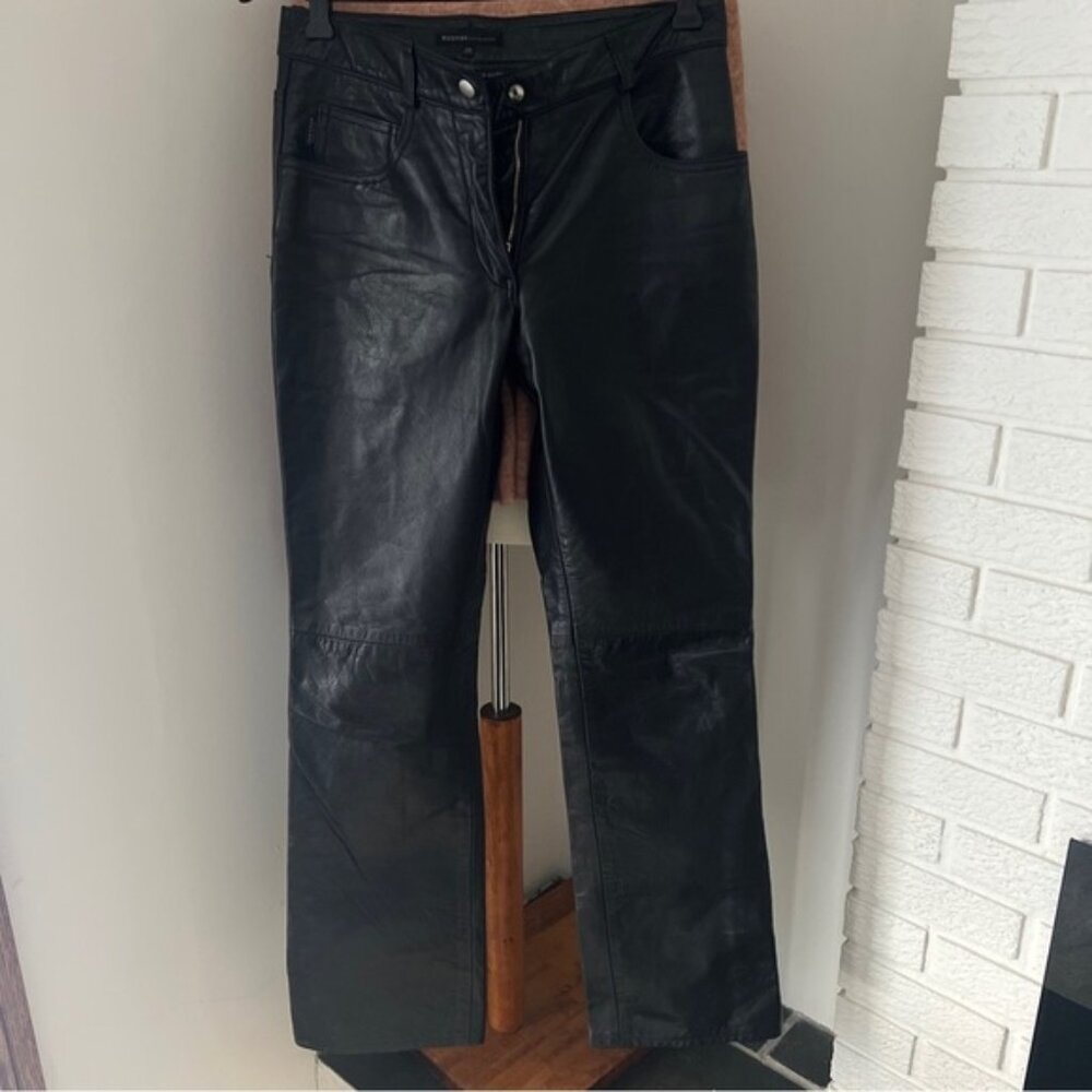 Original Rudsak Real leather pants size 29 Women’s Black straight leg